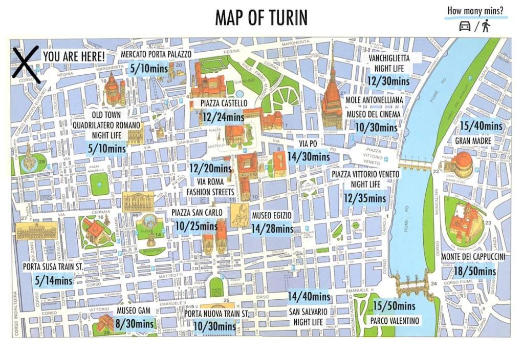דירות טורינו Old Town-Porta Susa Free Parking Modern Flat X6 מראה חיצוני תמונה